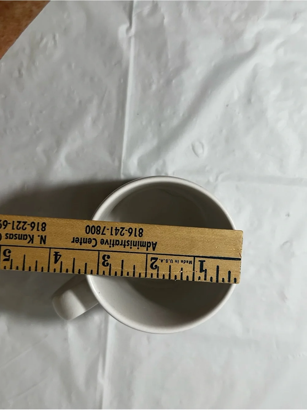 RETIRED AND LOVING IT Russ White Ceramic Mug with Black Logo